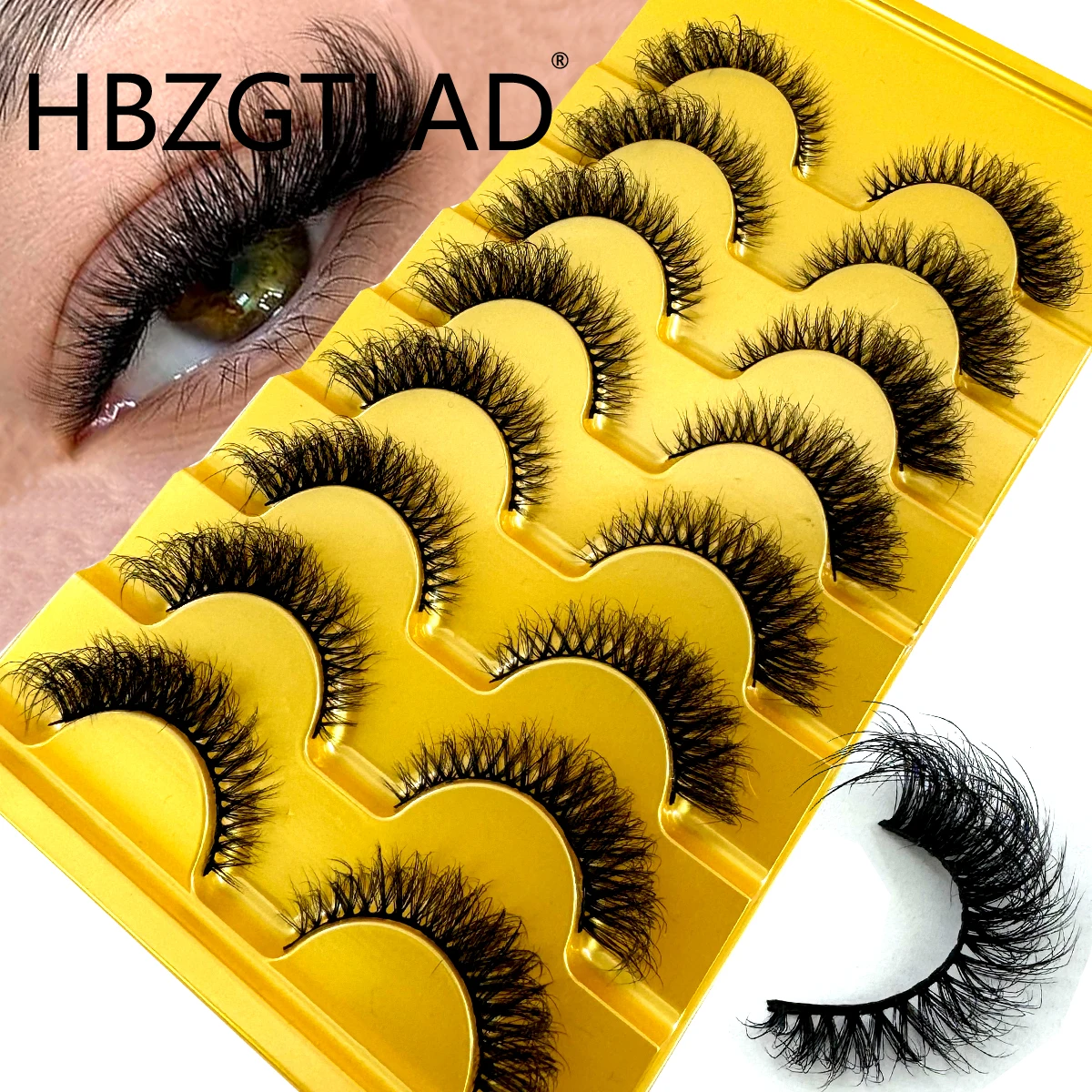 Eyelash Extension Cat Eye Wispy - HBZGTLAD 새로운 8쌍의 고양이 눈 속눈썹