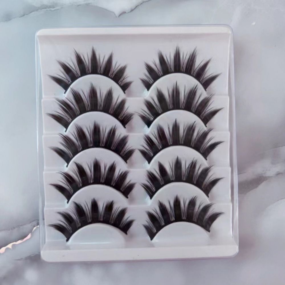 Eyelash Extension Cat Eye Wispy - 내추럴 웨트룩 만화풍 속눈썹 캣아이 메이크업