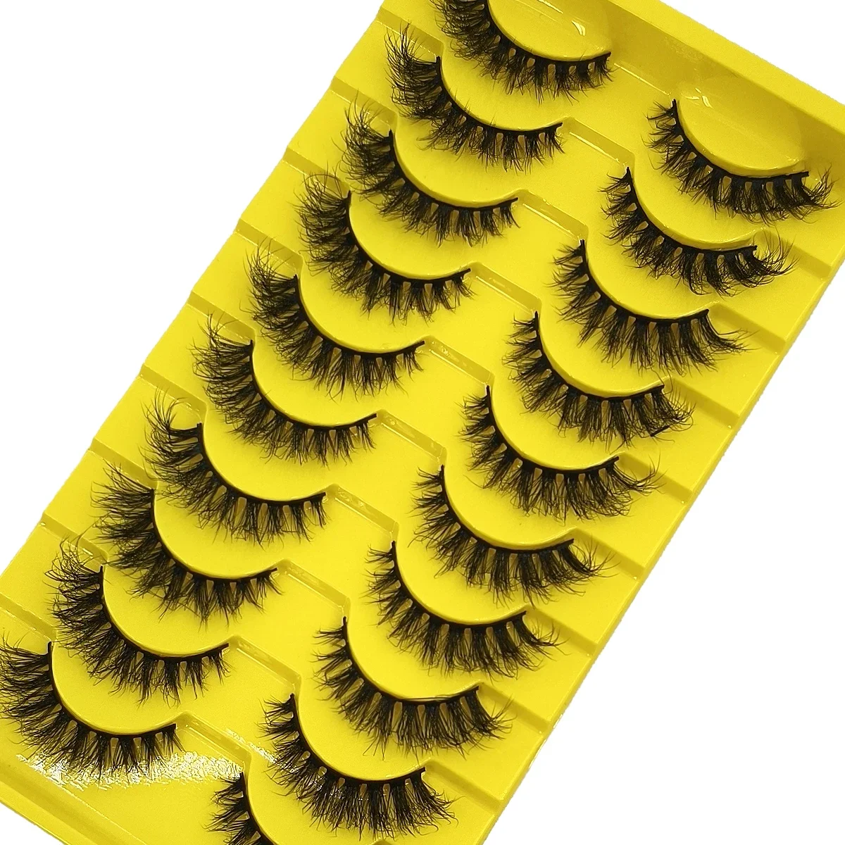 Eyelash Extension Cat Eye Wispy - HBZGTLAD새로운 3D 가짜 속눈썹 볼륨 캣아이