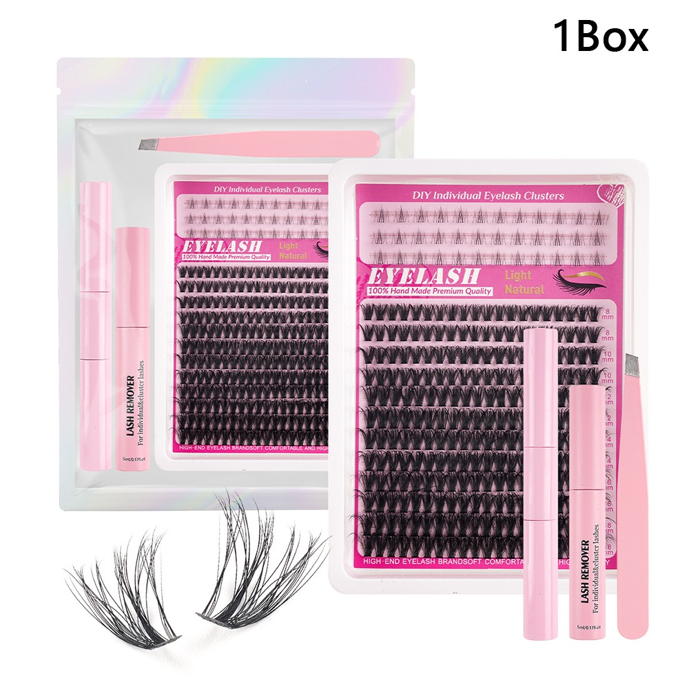 Eyelash Extension Look - 8-18mm 길이의 자연스러운 속눈썹, 가벼운 스타일