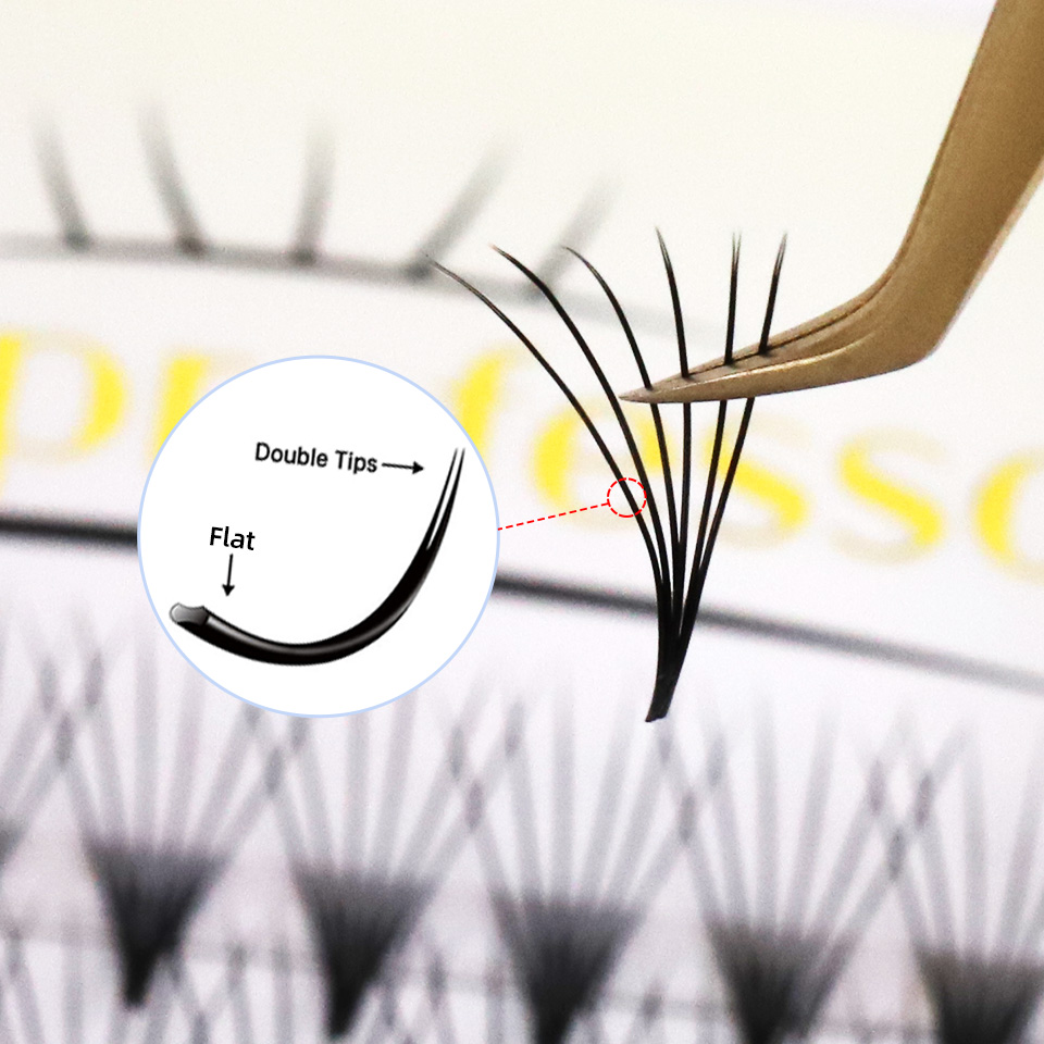 Eyelash Extension Korean - 플랫 Premade 속눈썹 팬 3D 4D