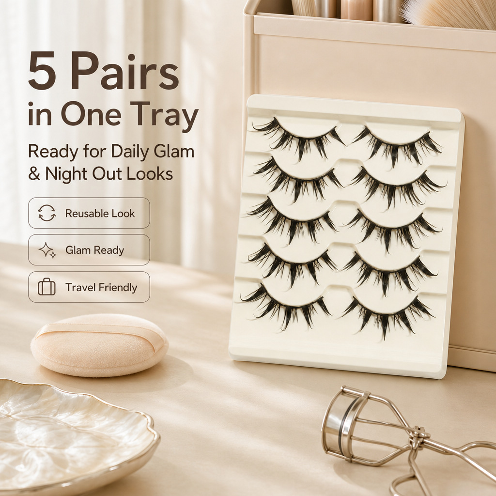 코스프레 가짜 속눈썹 5개입 작은 악마 스타일 3D 데 - Eyelash Extension Japanese Style 리뷰 및 가격