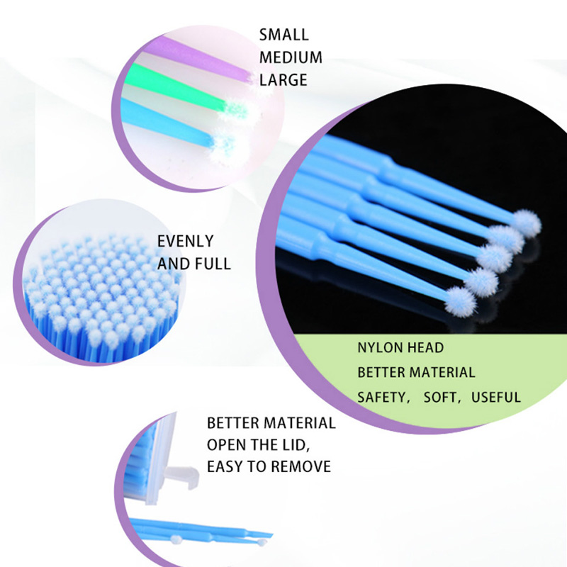 500개 속눈썹 연장 클리닝 면봉 긴/짧은 팁 속눈썹  - Eyelash Extension Jakarta 리뷰 및 가격