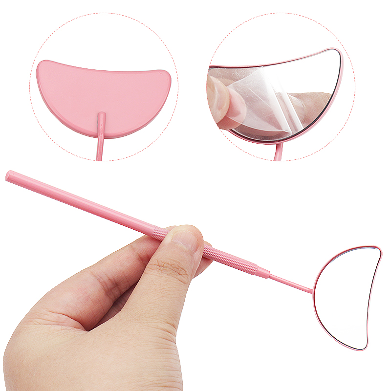 1pcs 속눈썹 연장 거울 달 모양의 분리형 스테인레스 - Eyelash Extension Jakarta 리뷰 및 가격