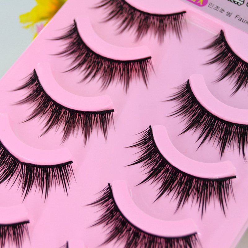 5 쌍 길고 두꺼운 천연 일본식 가짜 속눈썹 코스프레  - Eyelash Extension Japanese Style 리뷰 및 가격