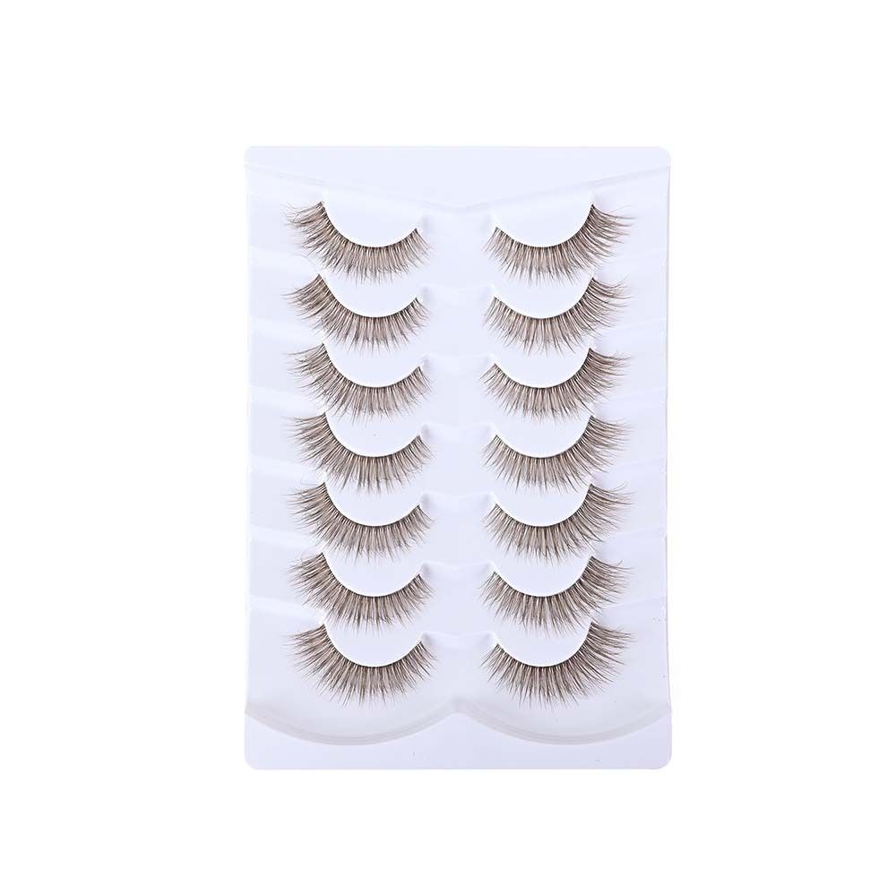 7쌍 시뮬레이션 속눈썹 래쉬 스트립 속눈썹 연장 브라운 - Eyelash Extension Cat Eye Wispy 리뷰 및 가격