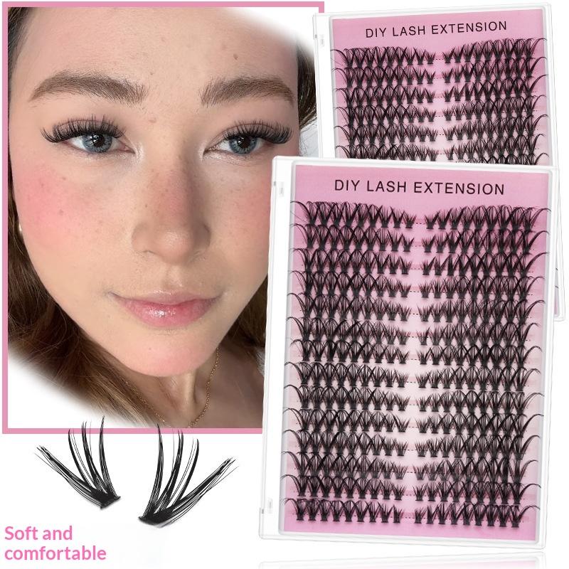 20개 DIY 인조 속눈썹 연장 개별 클러스터 부드러운 - Eyelash Extension Look 리뷰 및 가격
