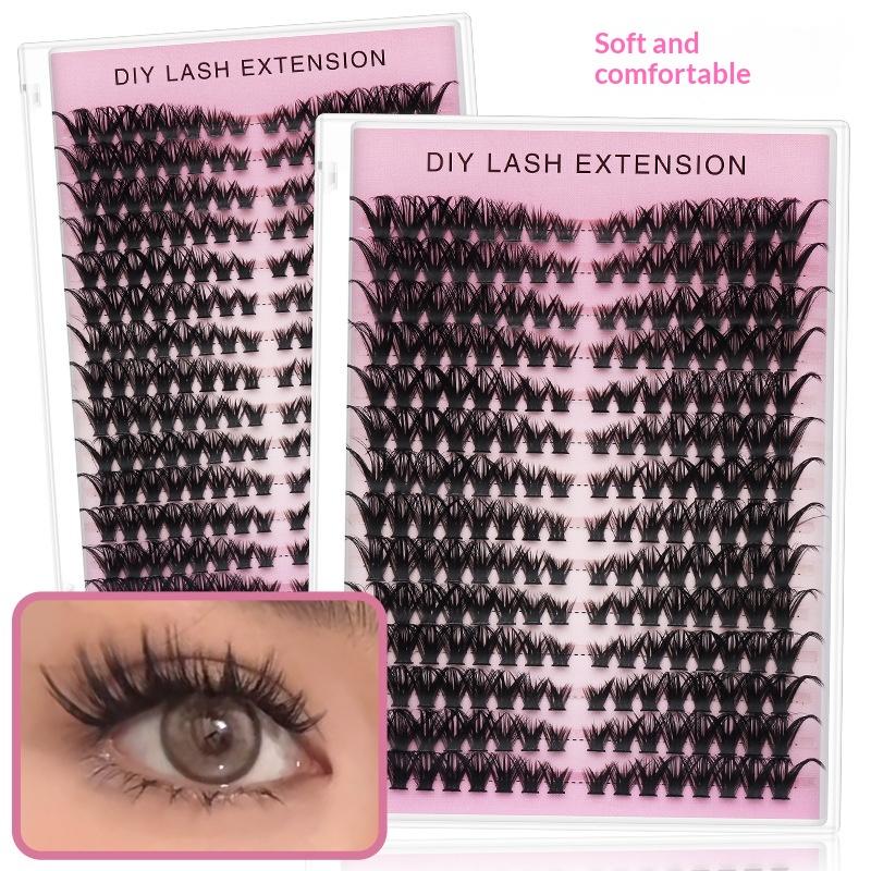 20개 DIY 인조 속눈썹 연장 개별 클러스터 부드러운 - Eyelash Extension Look 리뷰 및 가격