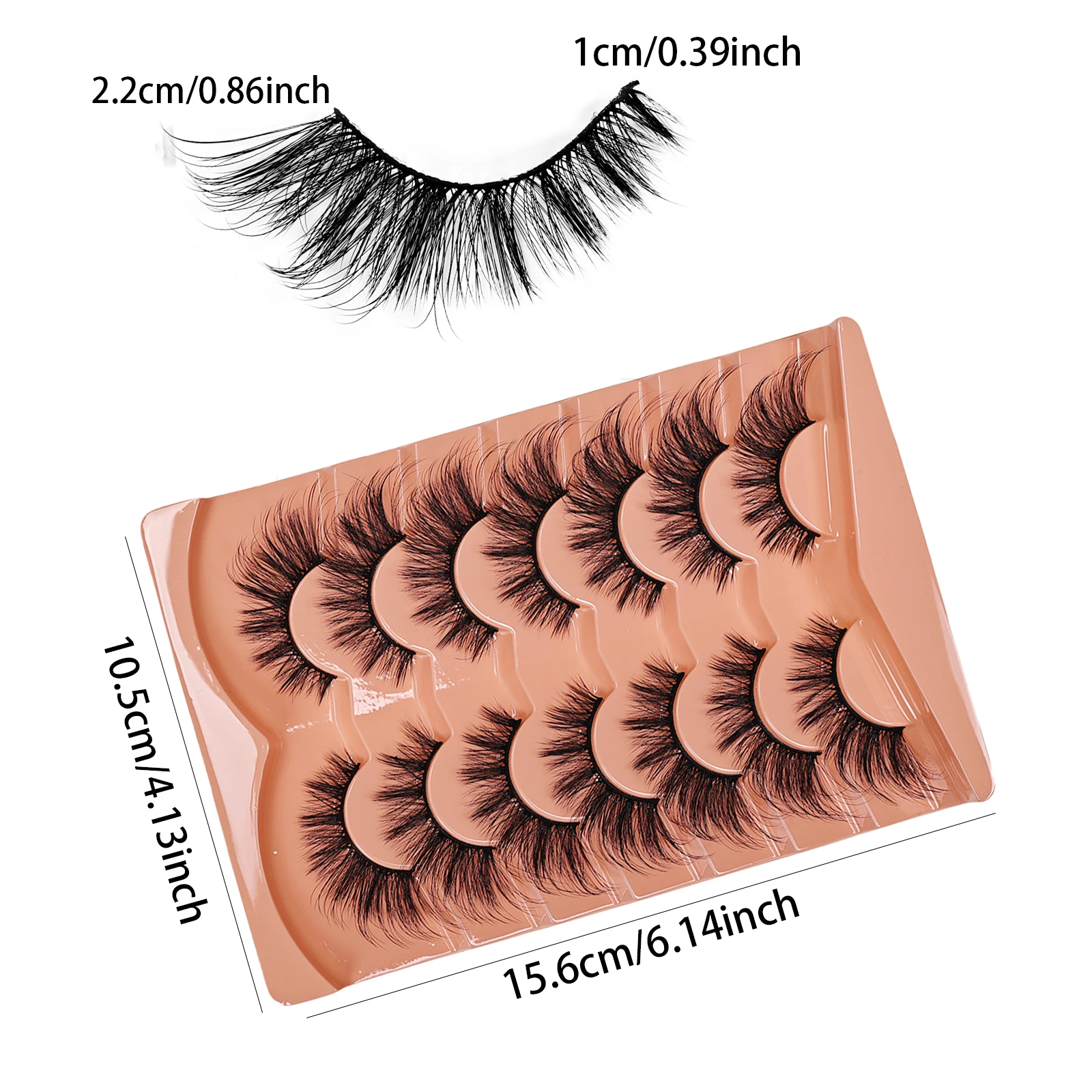 7쌍의 캣아이 속눈썹 3D 내추럴 인조 속눈썹 5D 풍 - Eyelash Extension Cat Eye Wispy 리뷰 및 가격