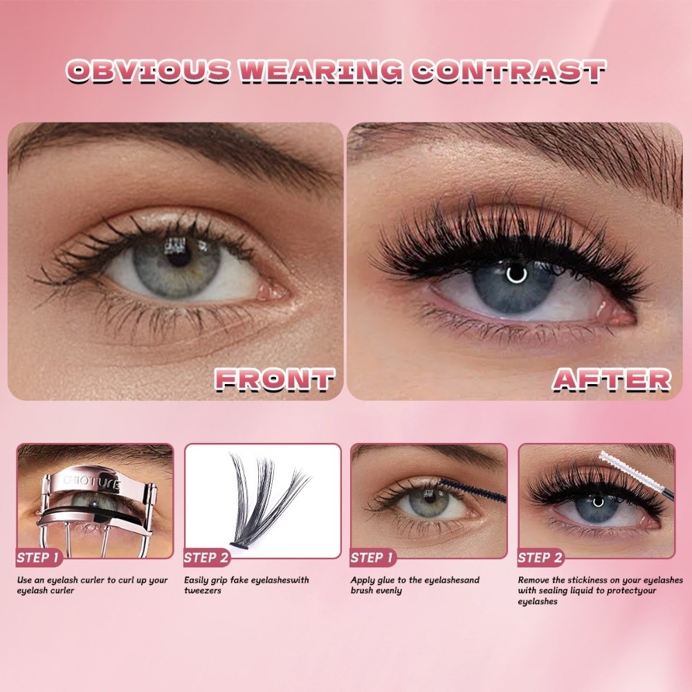 8-16mm 길이의 자연스러운 속눈썹, 가볍고 풍성한  - Eyelash Extension Look 리뷰 및 가격