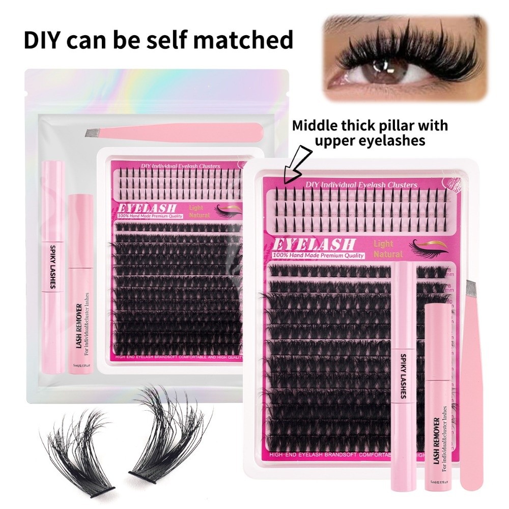 8-18mm 길이의 자연스러운 속눈썹, 가벼운 스타일  - Eyelash Extension Look 리뷰 및 가격