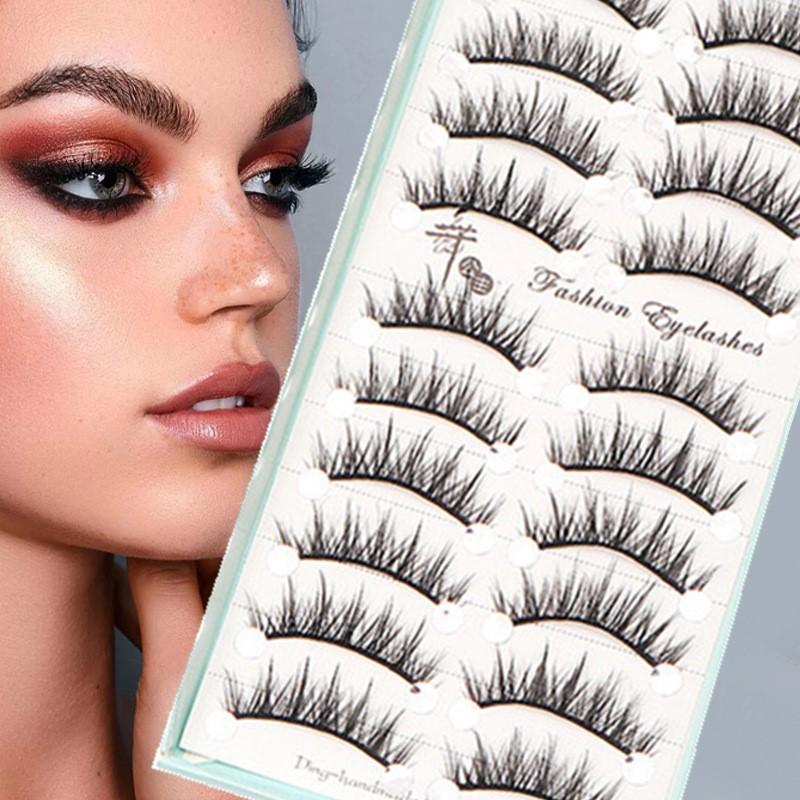 10쌍 천연 롱 위스피 캣아이 인조 속눈썹 코스프레 메 - Eyelash Extension Cat Eye Wispy 리뷰 및 가격