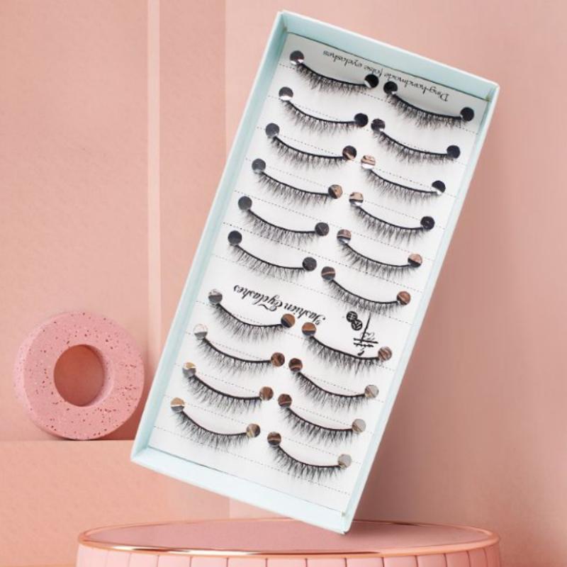 10쌍 천연 롱 위스피 캣아이 인조 속눈썹 코스프레 메 - Eyelash Extension Cat Eye Wispy 리뷰 및 가격