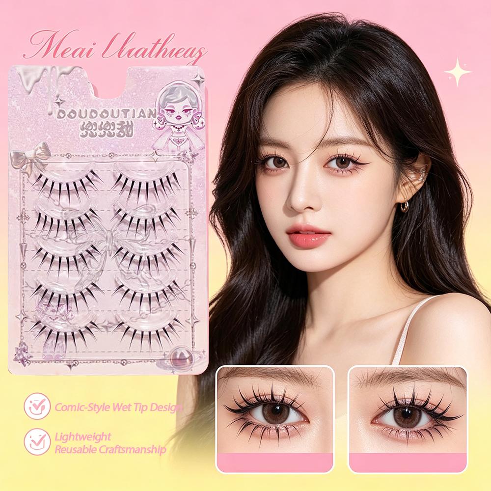 웻팁 코믹 아이 인조 속눈썹 일본 스타일 투명 밴드 소 - Eyelash Extension Japanese Style 리뷰 및 가격