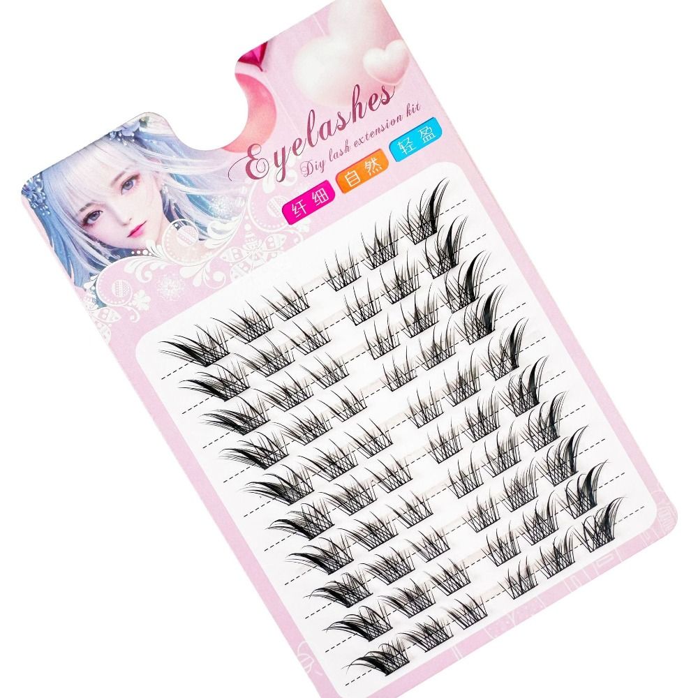 여성용 뷰티 3D 캣아이 클러스터 속눈썹 내추럴 만화풍 - Eyelash Extension Cat Eye Wispy 리뷰 및 가격