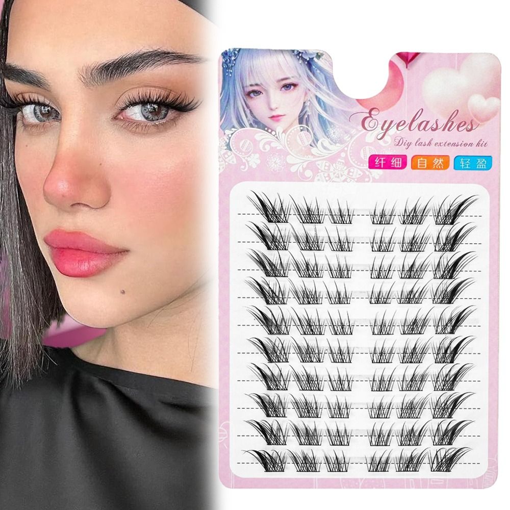 여성용 뷰티 3D 캣아이 클러스터 속눈썹 내추럴 만화풍 - Eyelash Extension Cat Eye Wispy 리뷰 및 가격